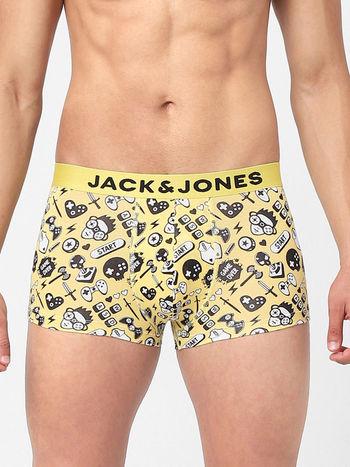 yellow all over print trunk yellow