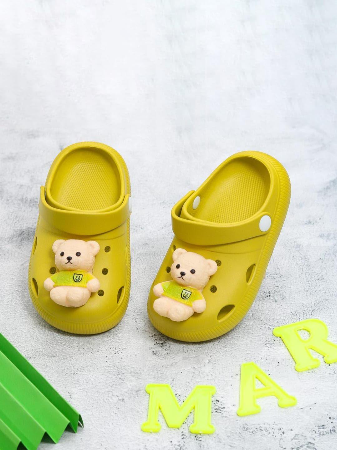 yellow bee boys teddy bear embellished clogs