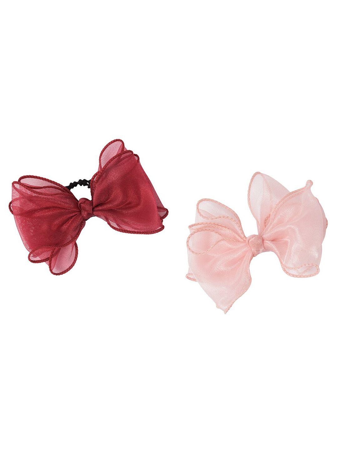 yellow bee girls set of 2 bow ponytail holders