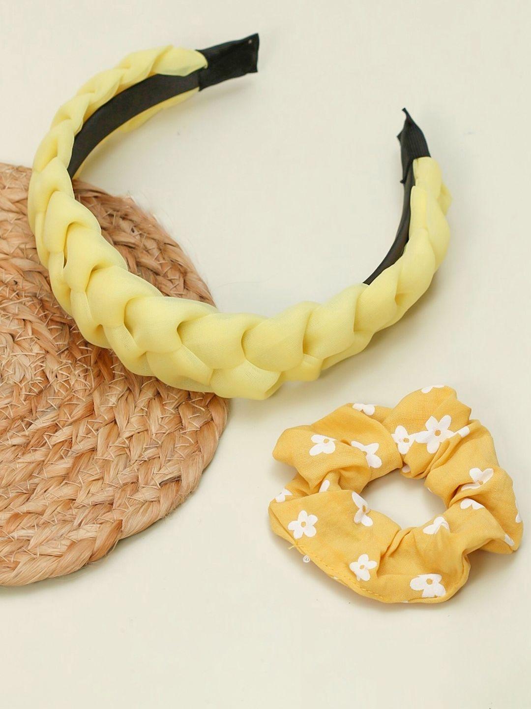 yellow bee girls set of 2 hair accessory set