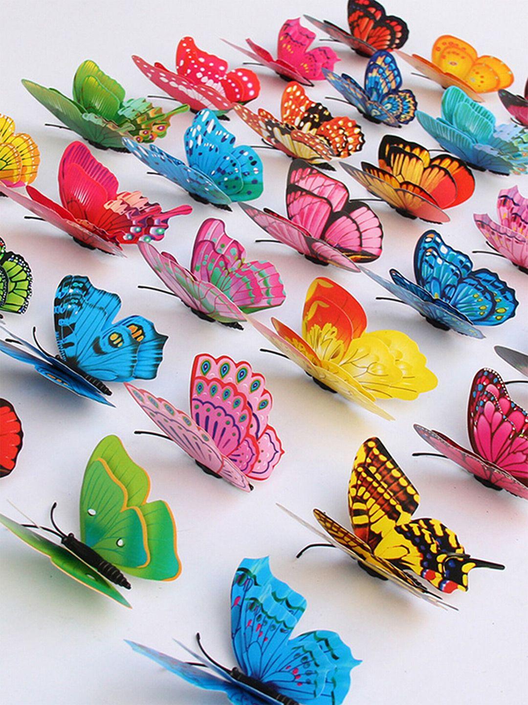 yellow chimes girls pack of 12 butterfly hair accessory set
