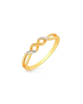 yellow gold twisted ring