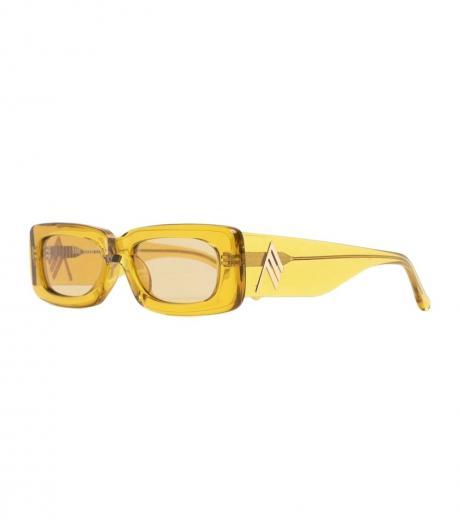 yellow rectangular sunglasses