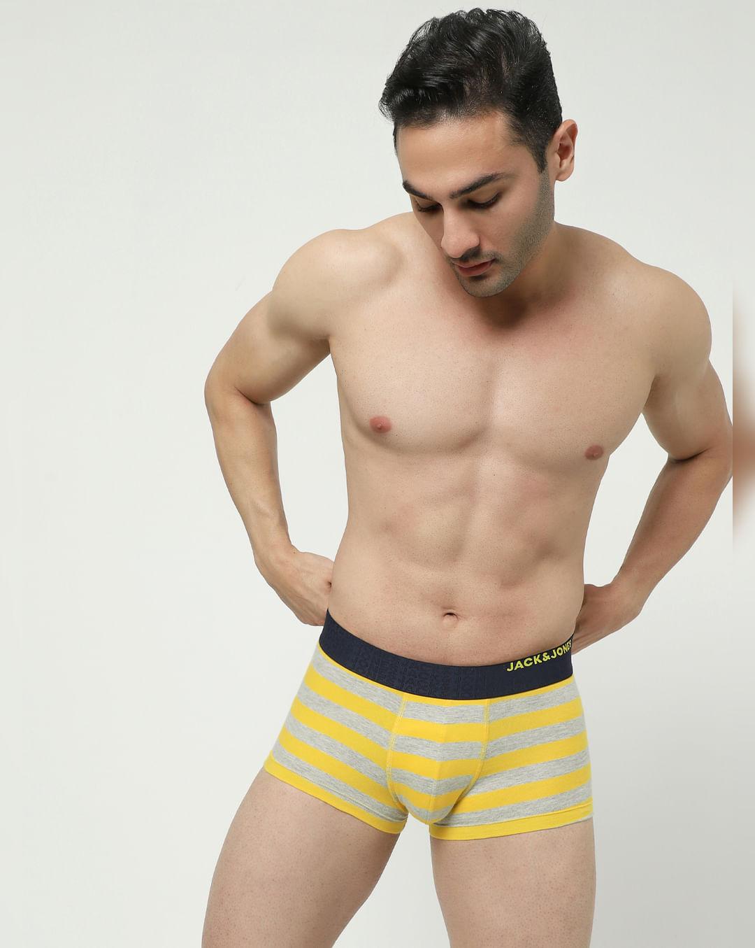 yellow striped trunks