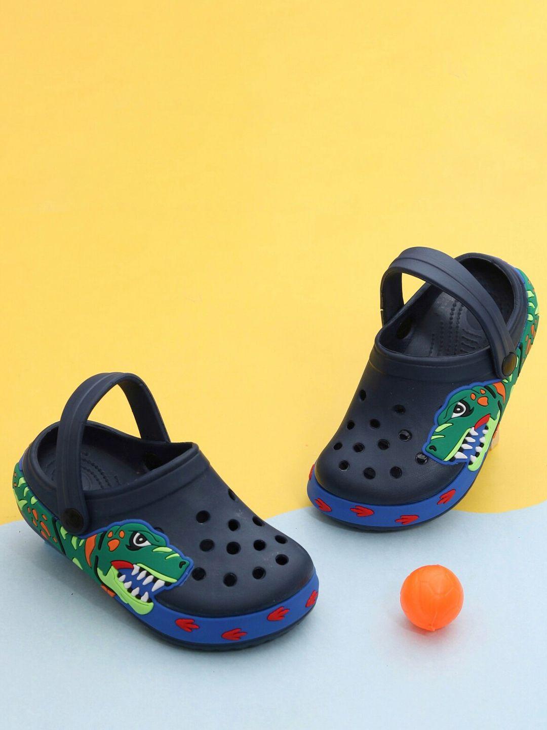 yellow bee boys printed comfortable dinosaurs rubber clogs