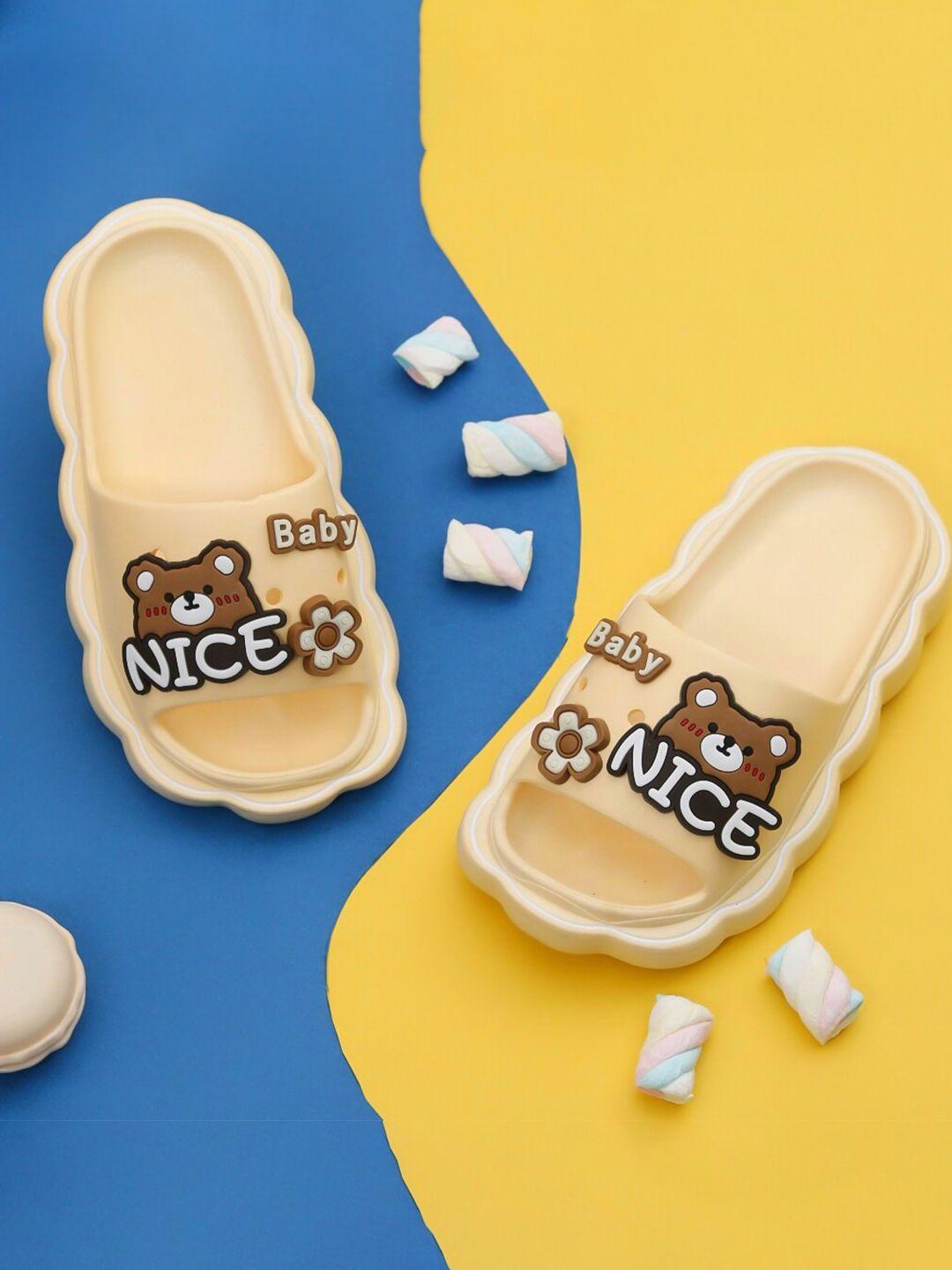 yellow bee girls bear embellished sliders