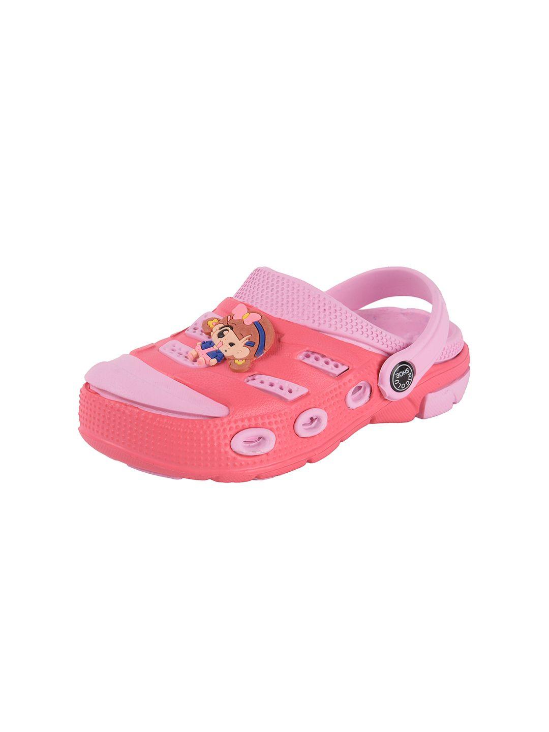 yellow bee girls pink bee fashion clogs with cute motif