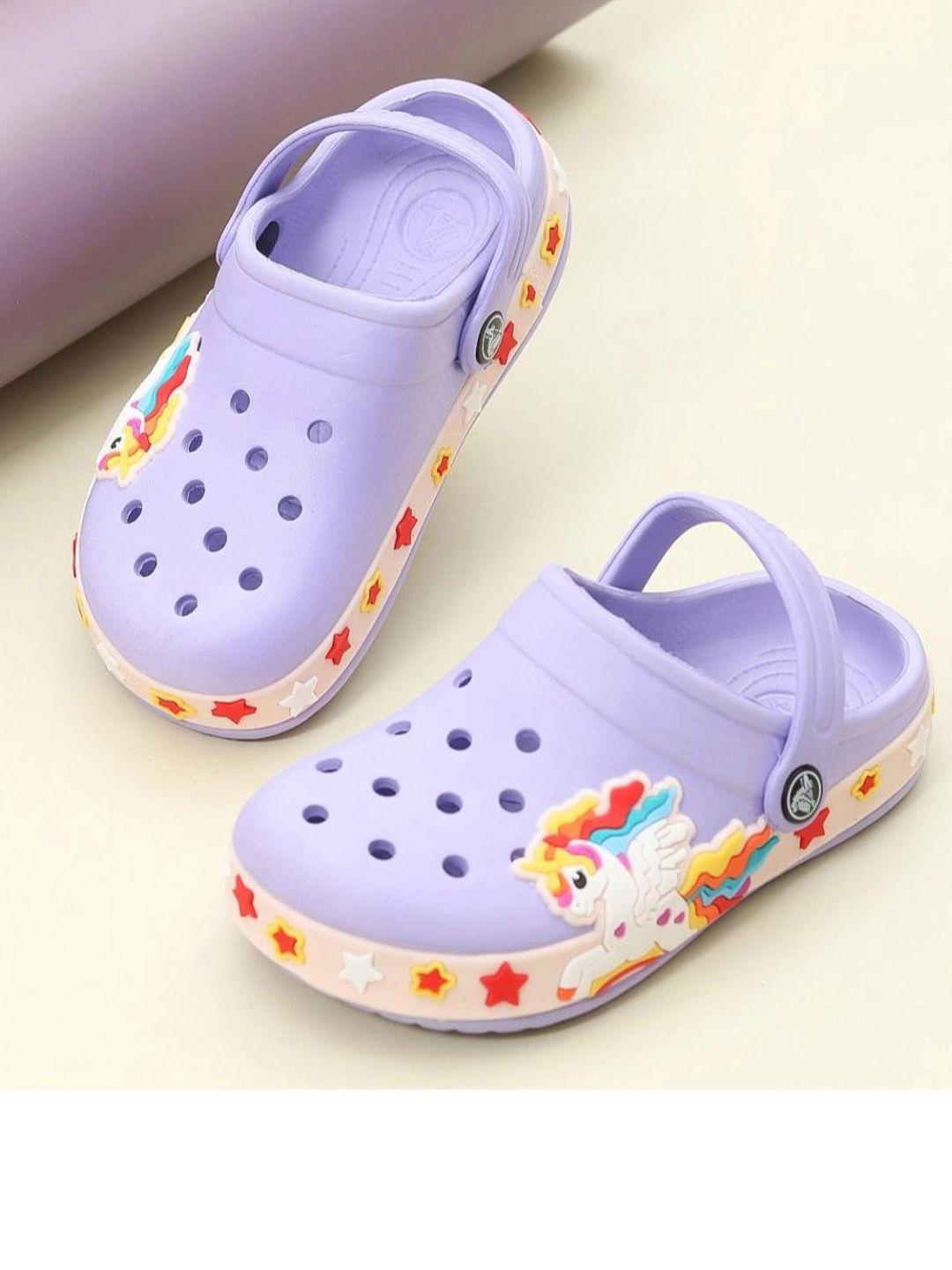 yellow bee girls unicorn design clogs