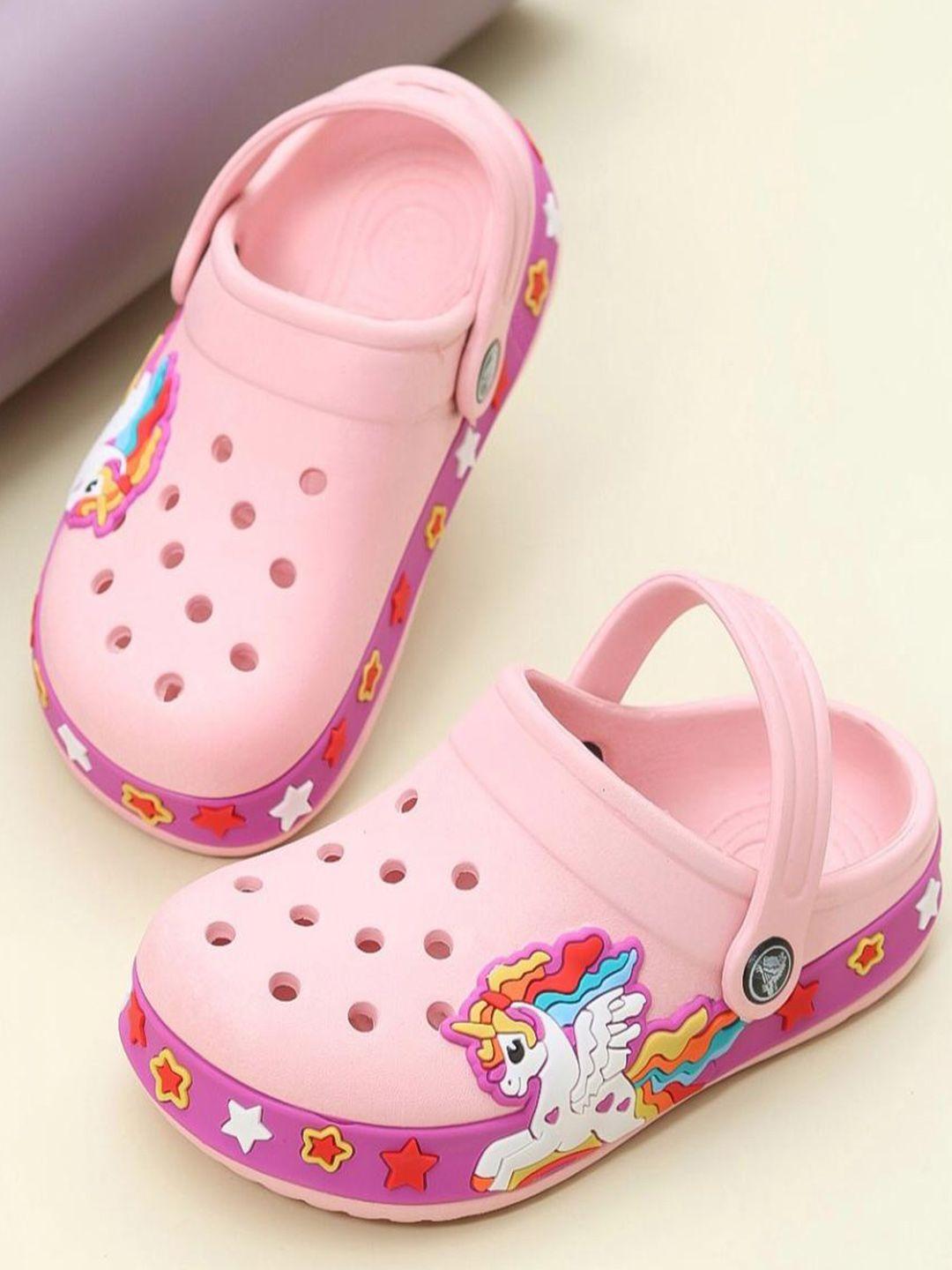 yellow bee girls unicorn design clogs