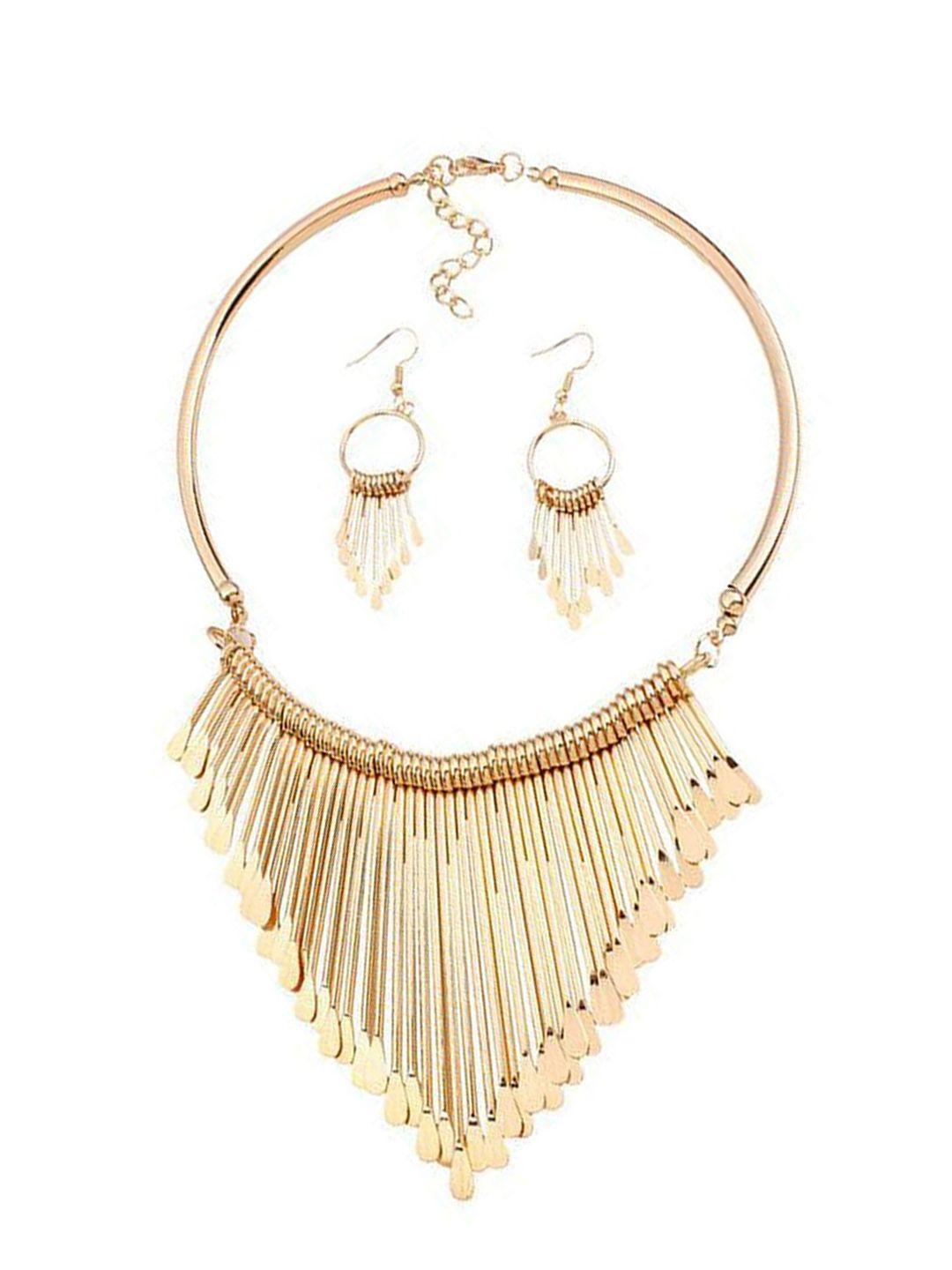 yellow chimes gold plated jewellery set