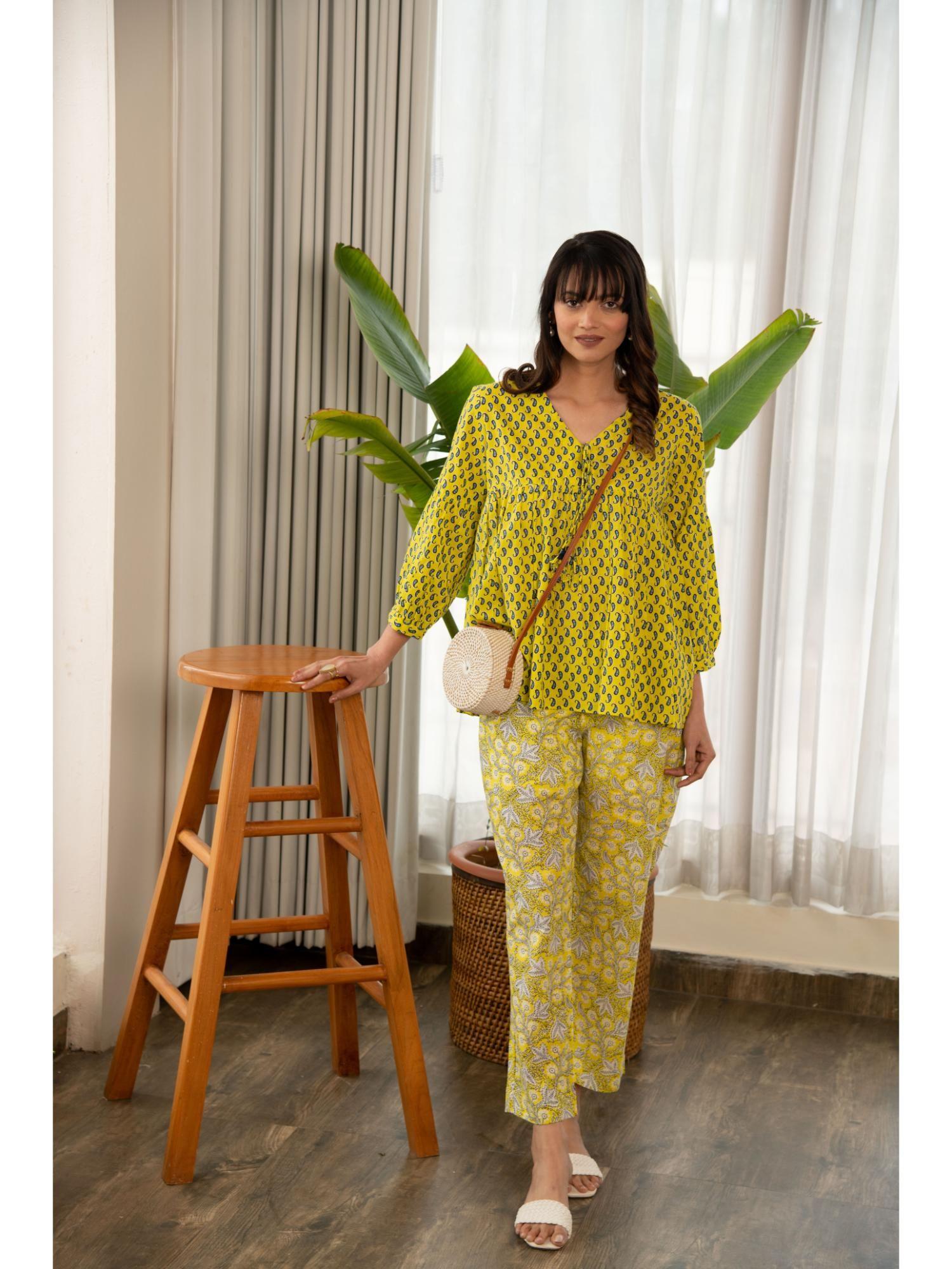 yellow co-ord (set of 2)