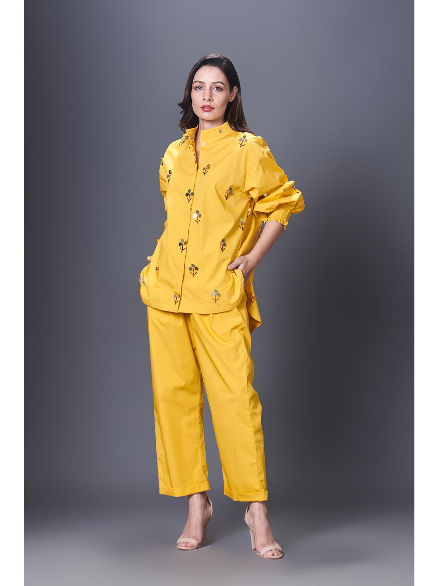 yellow co-ord (set of 2)