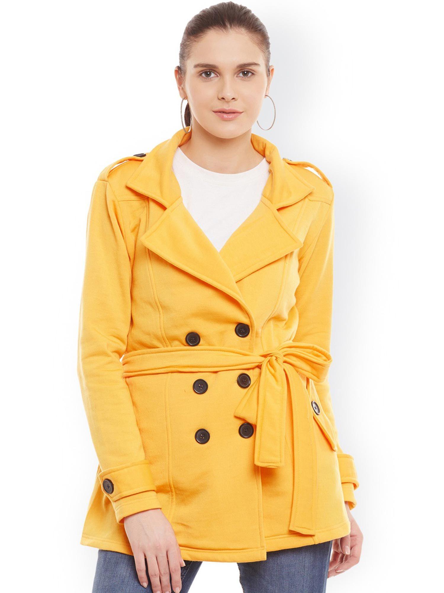 yellow coat