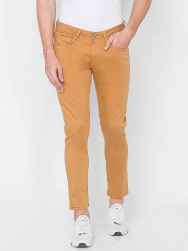 yellow cotton mens trouser