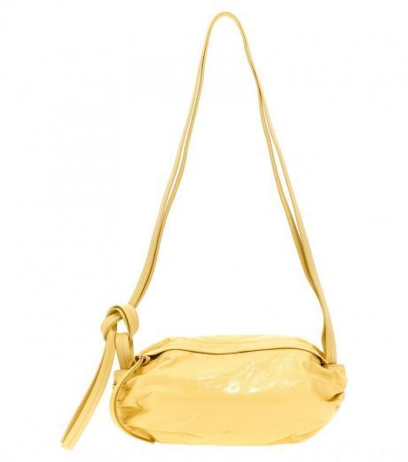 yellow cushion small shoulder bag