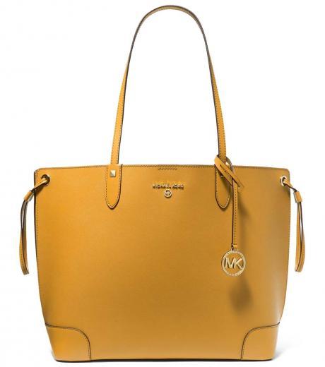 yellow edith large tote