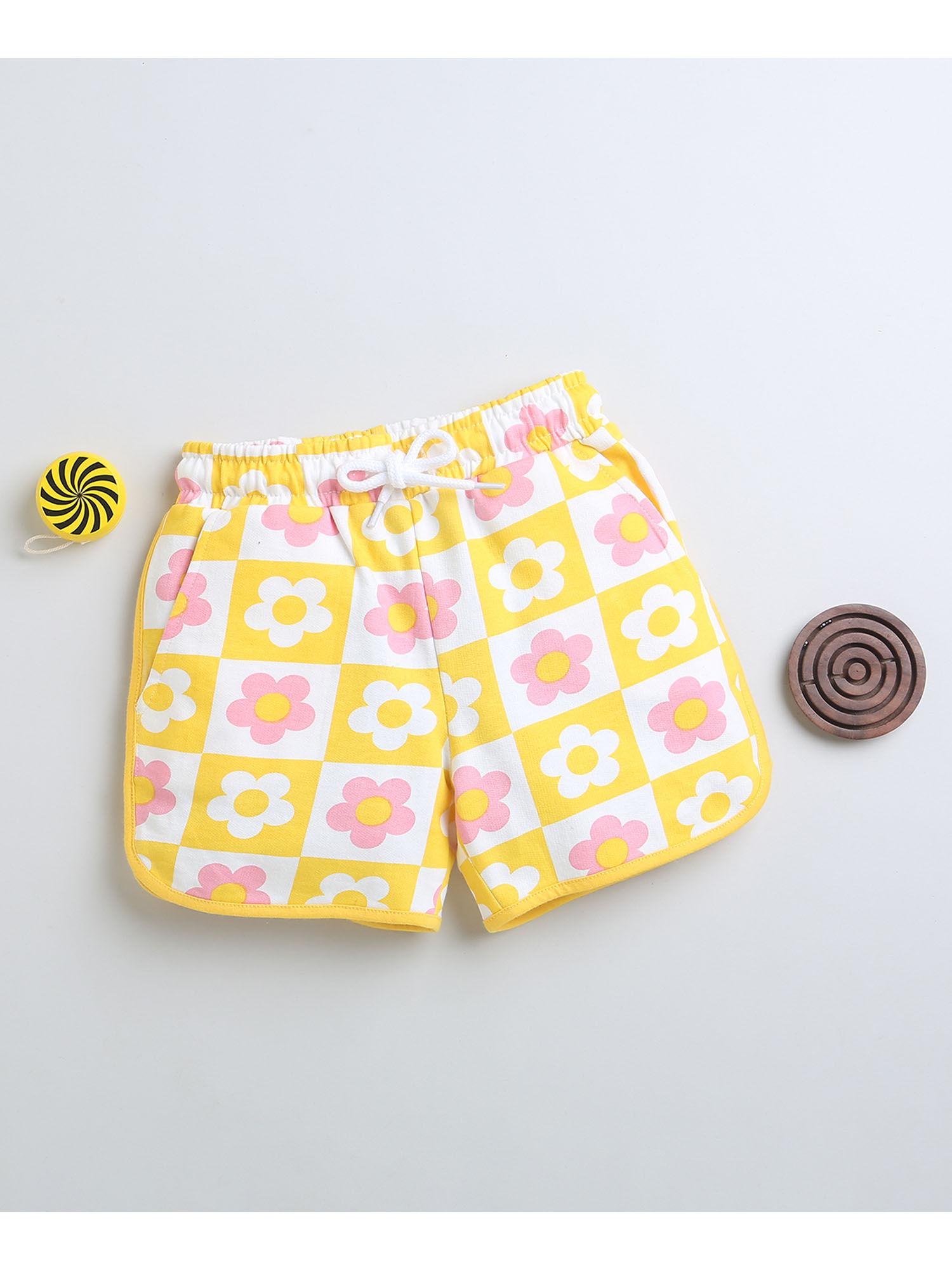 yellow girls shorts