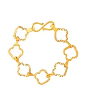yellow gold link bracelet