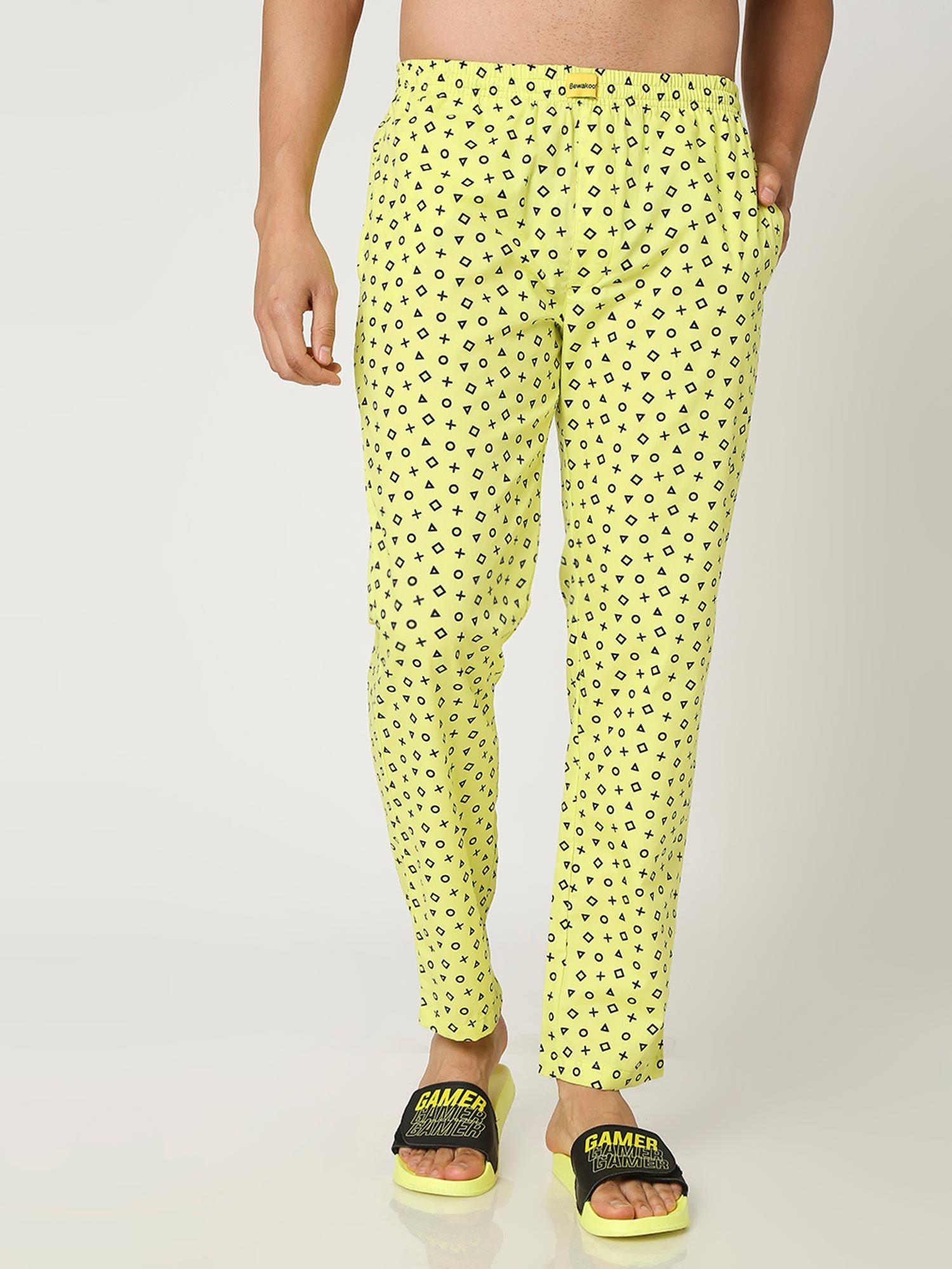 yellow graphic pyjama