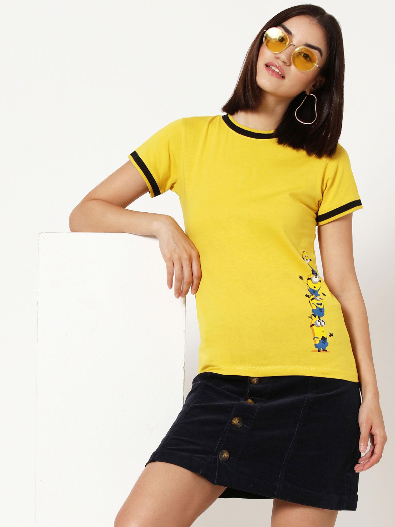 yellow graphic t-shirt