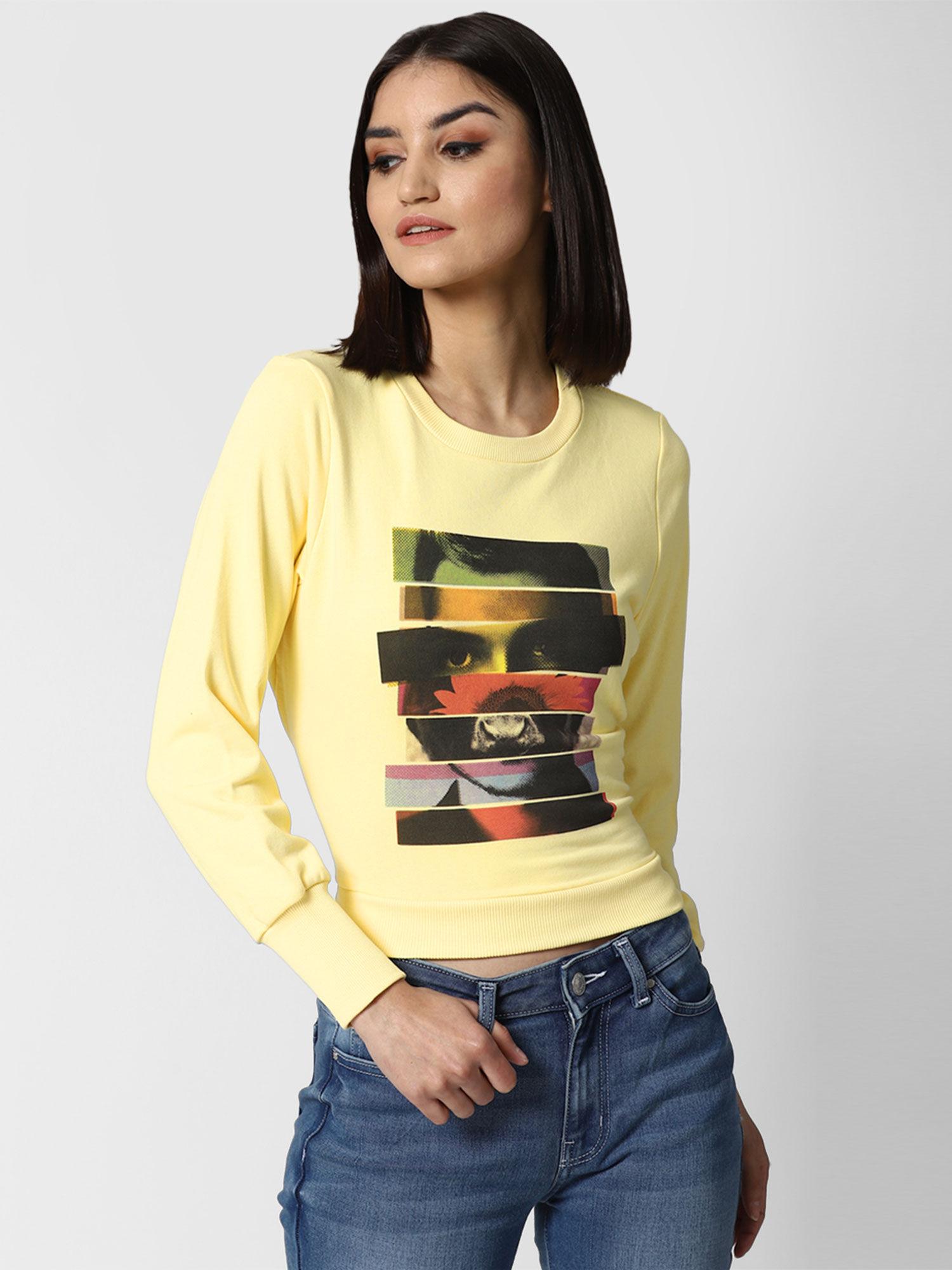 yellow graphic top