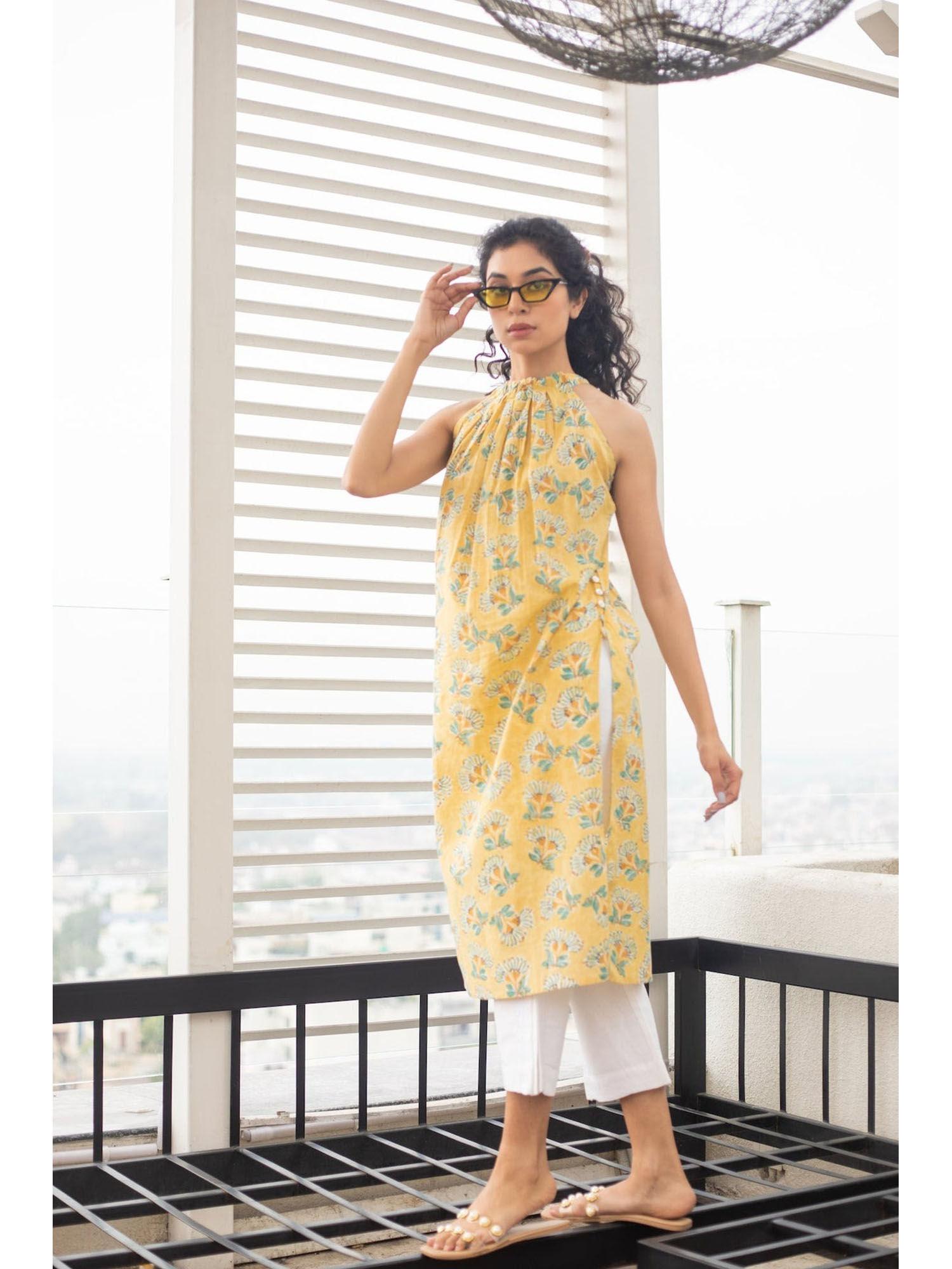 yellow hues kurta