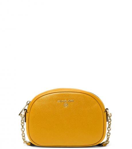 yellow jet set charm mini crossbody bag