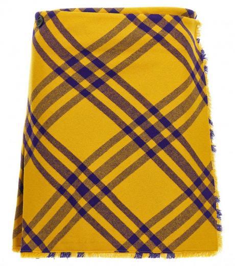 yellow kilt skirt