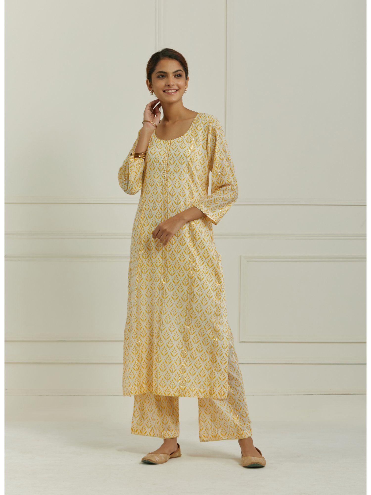 yellow kurta