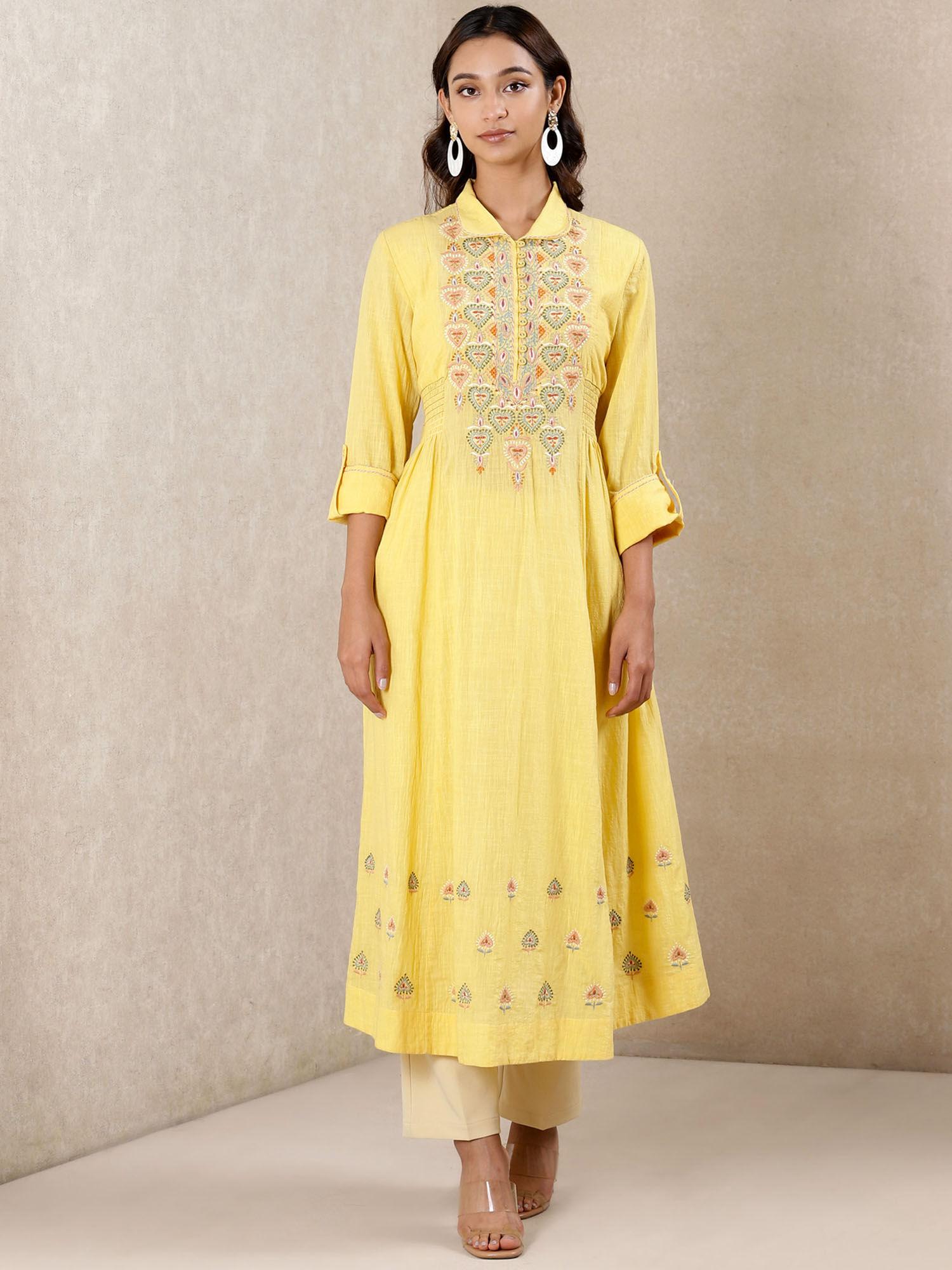 yellow kurta