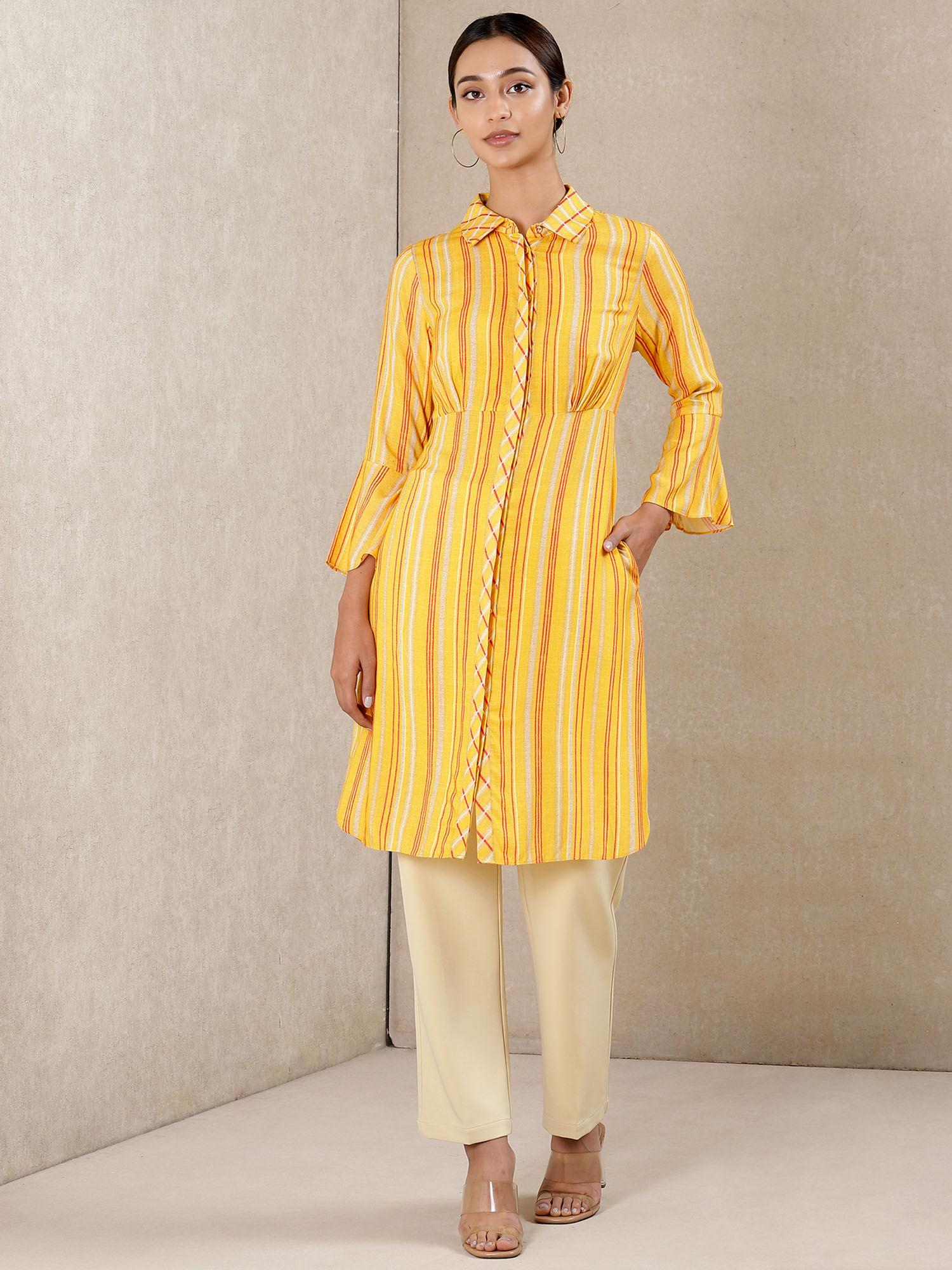 yellow kurti