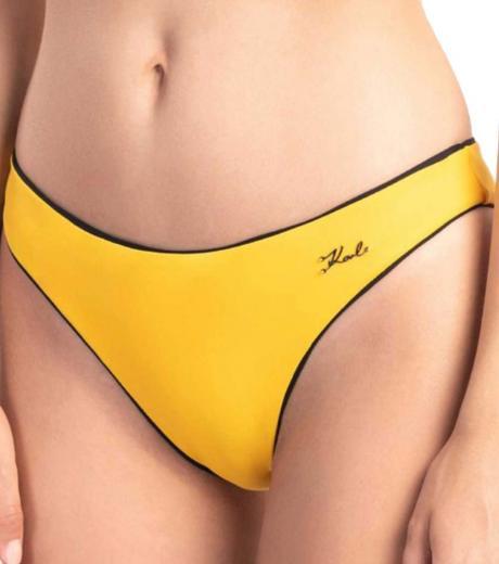 yellow logo bikini bottom