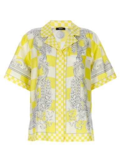 yellow medusa contrasto shirt