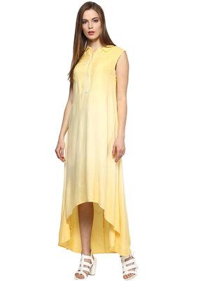 yellow ombre dress