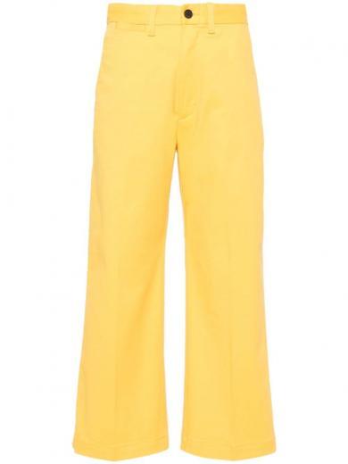 yellow palazzo trousers