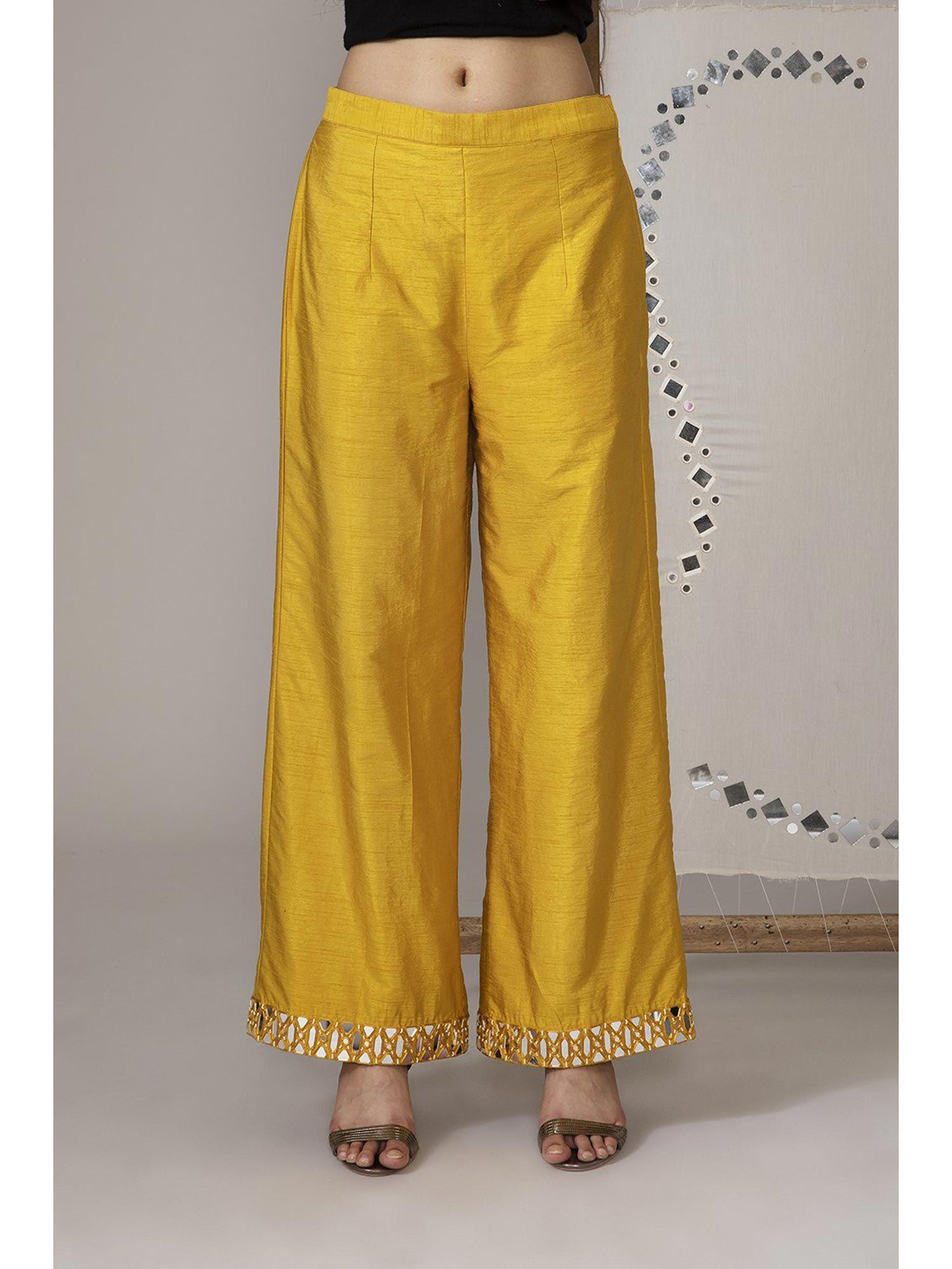 yellow palazzos