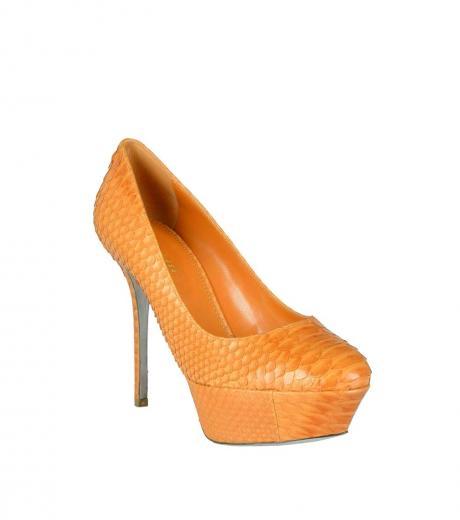 yellow python print pumps