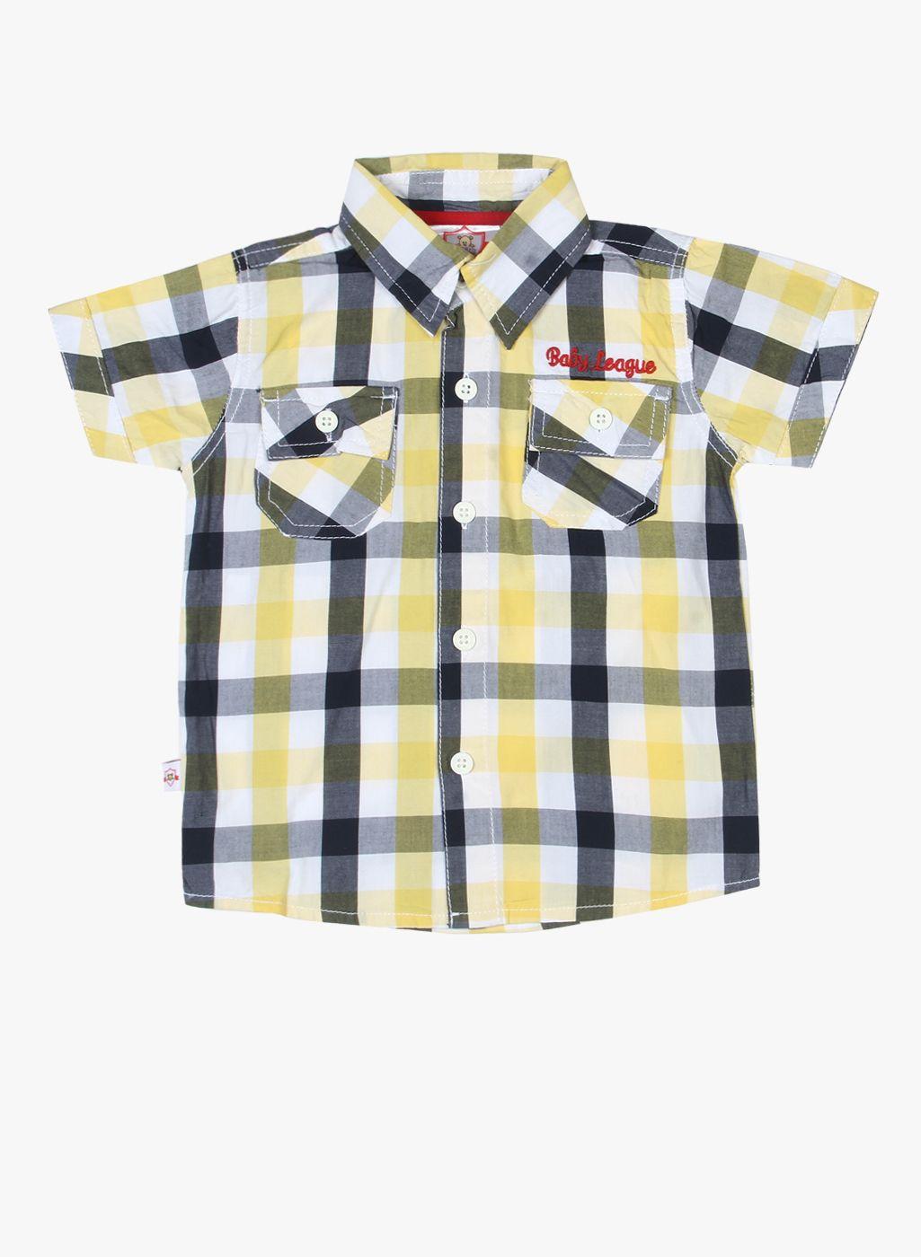 yellow regular fit casual shirt