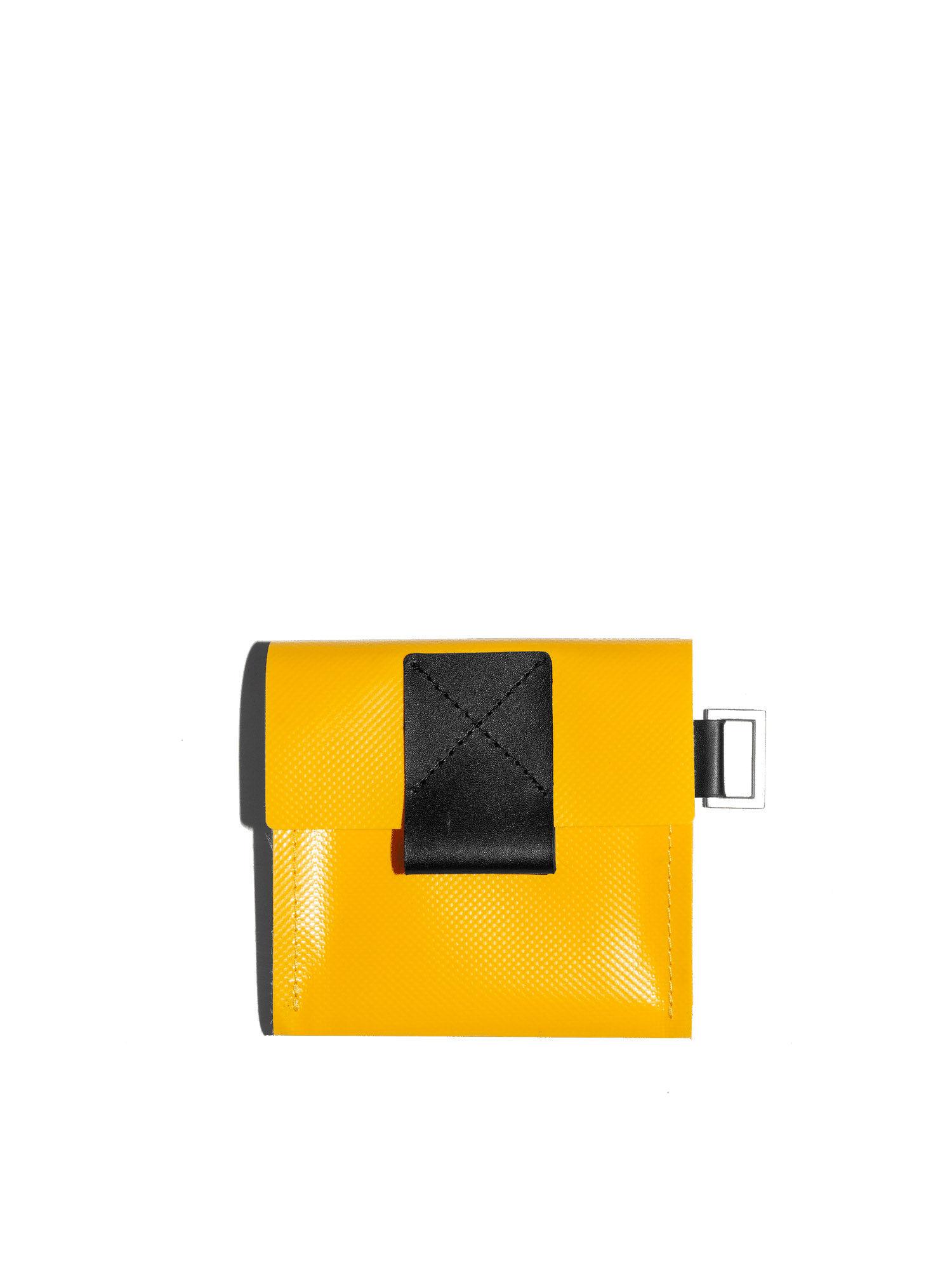 yellow saddle wallet