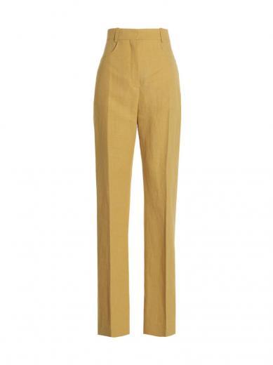 yellow sauge pants