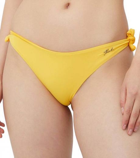 yellow side tie bikini bottom