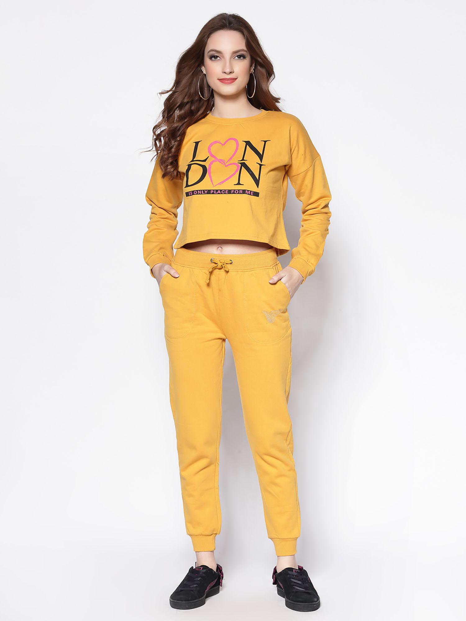 yellow solid co-ord set