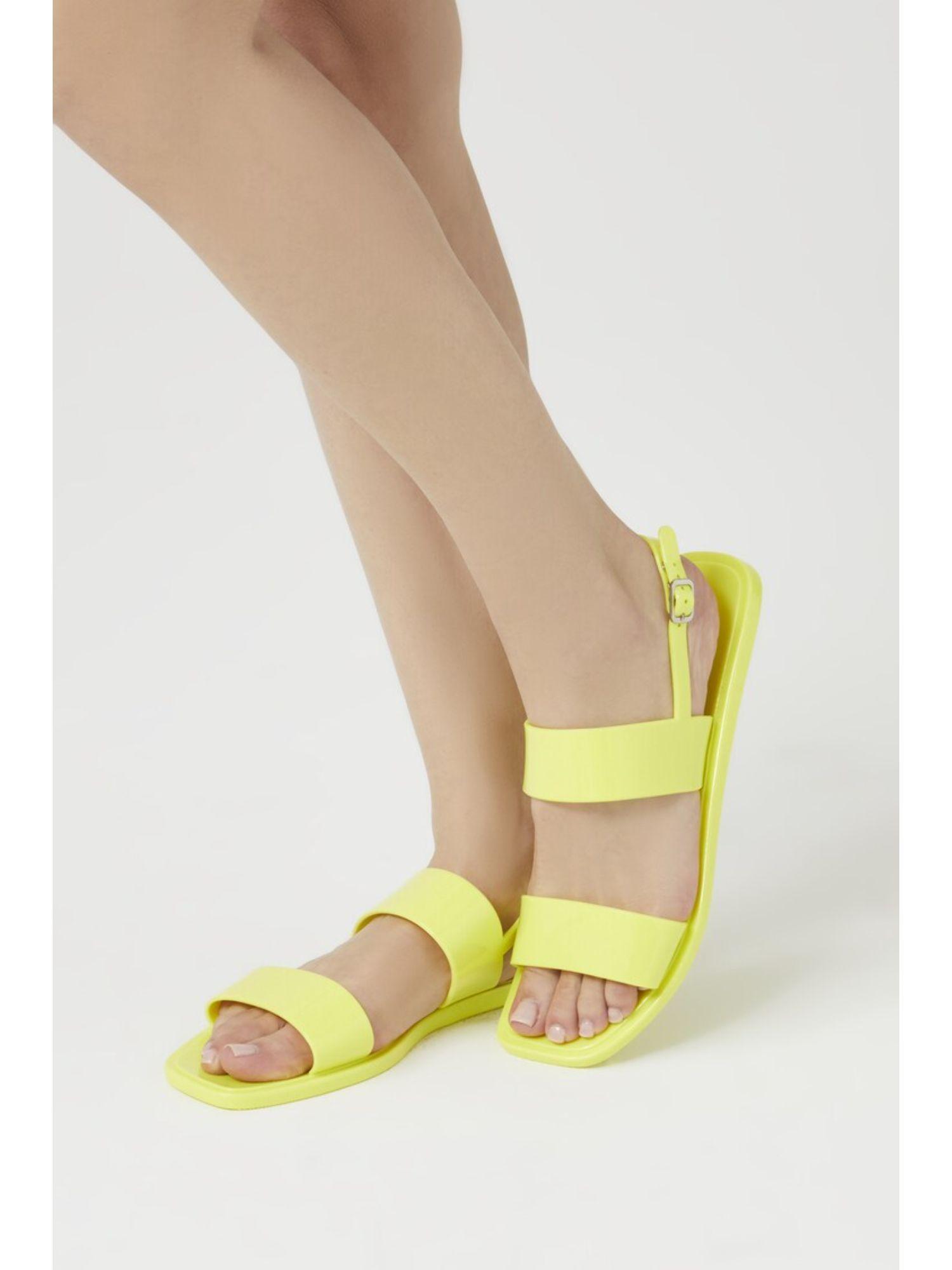 yellow solid flats