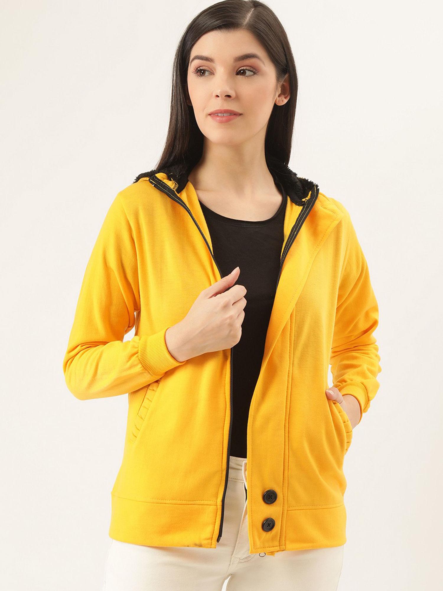 yellow solid jacket