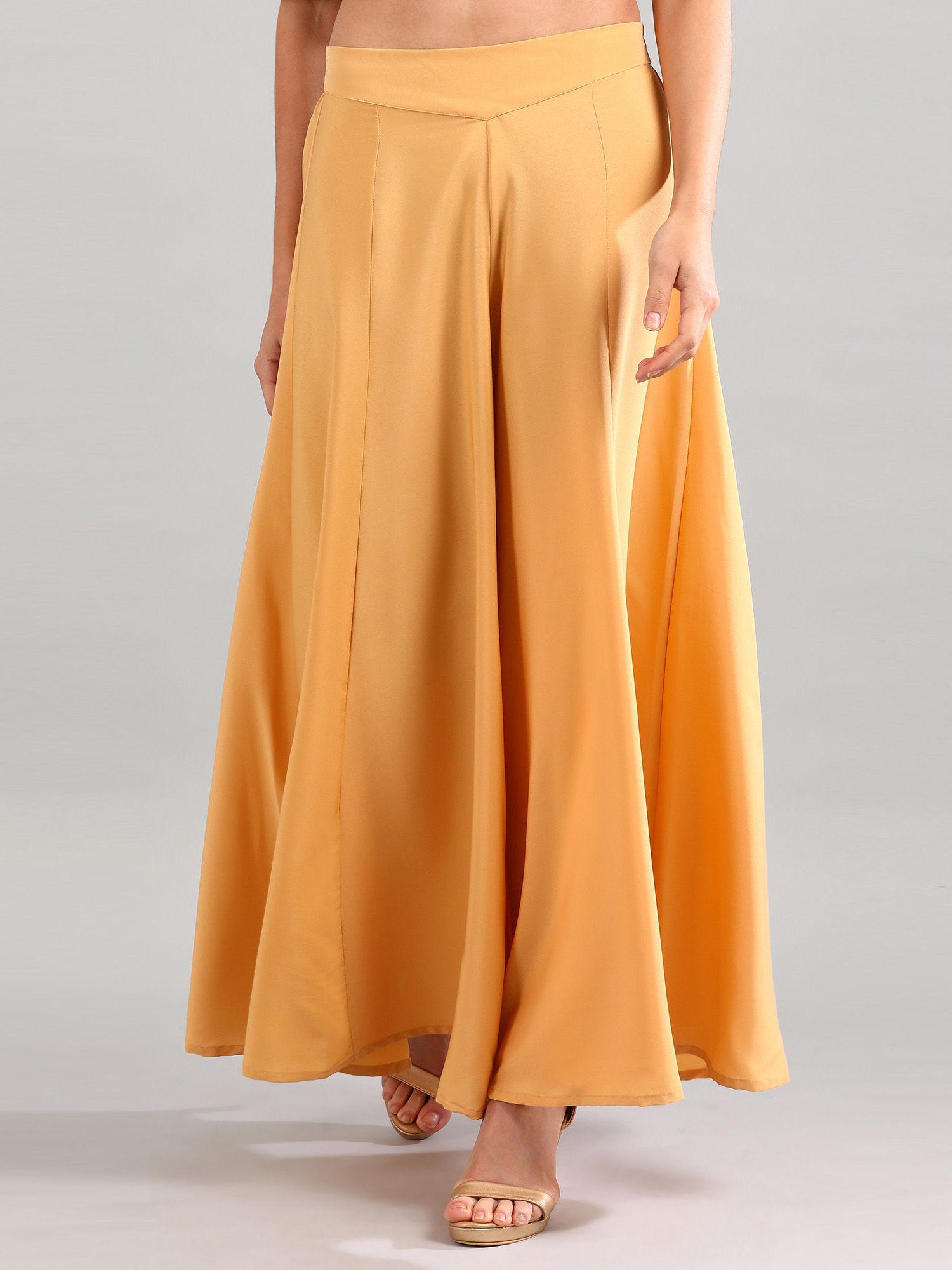 yellow solid palazzos