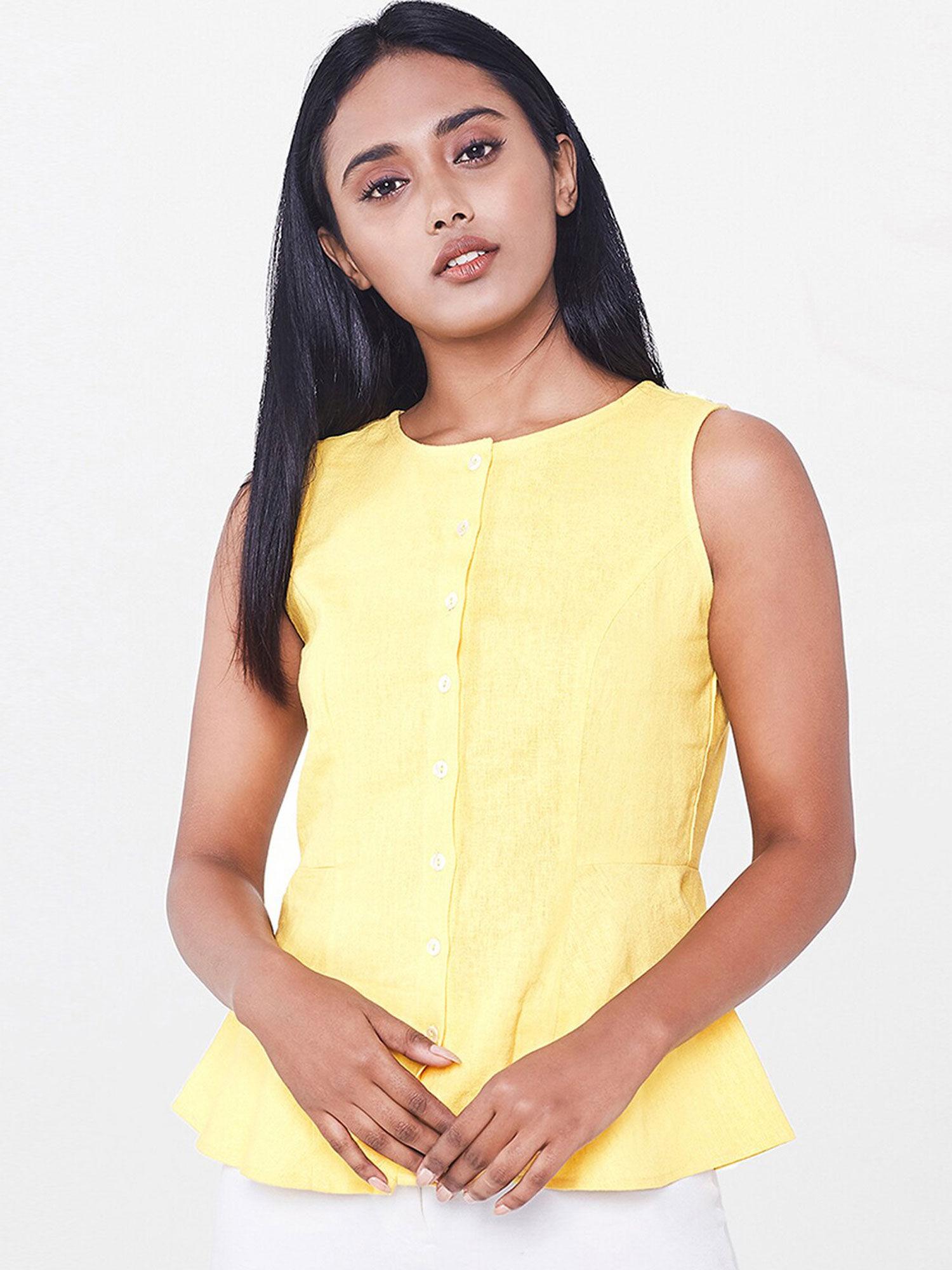 yellow solid top