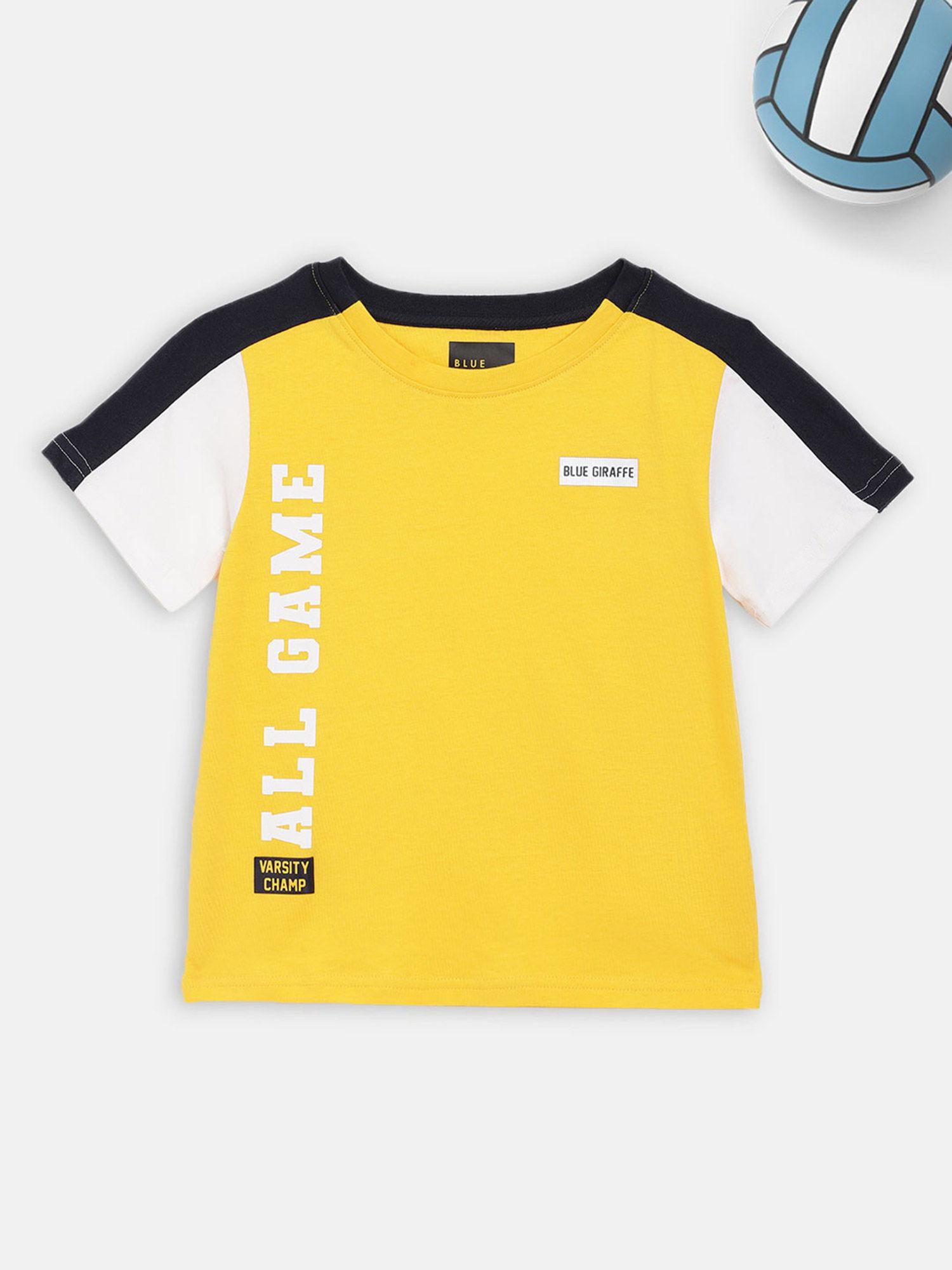 yellow solid tshirts