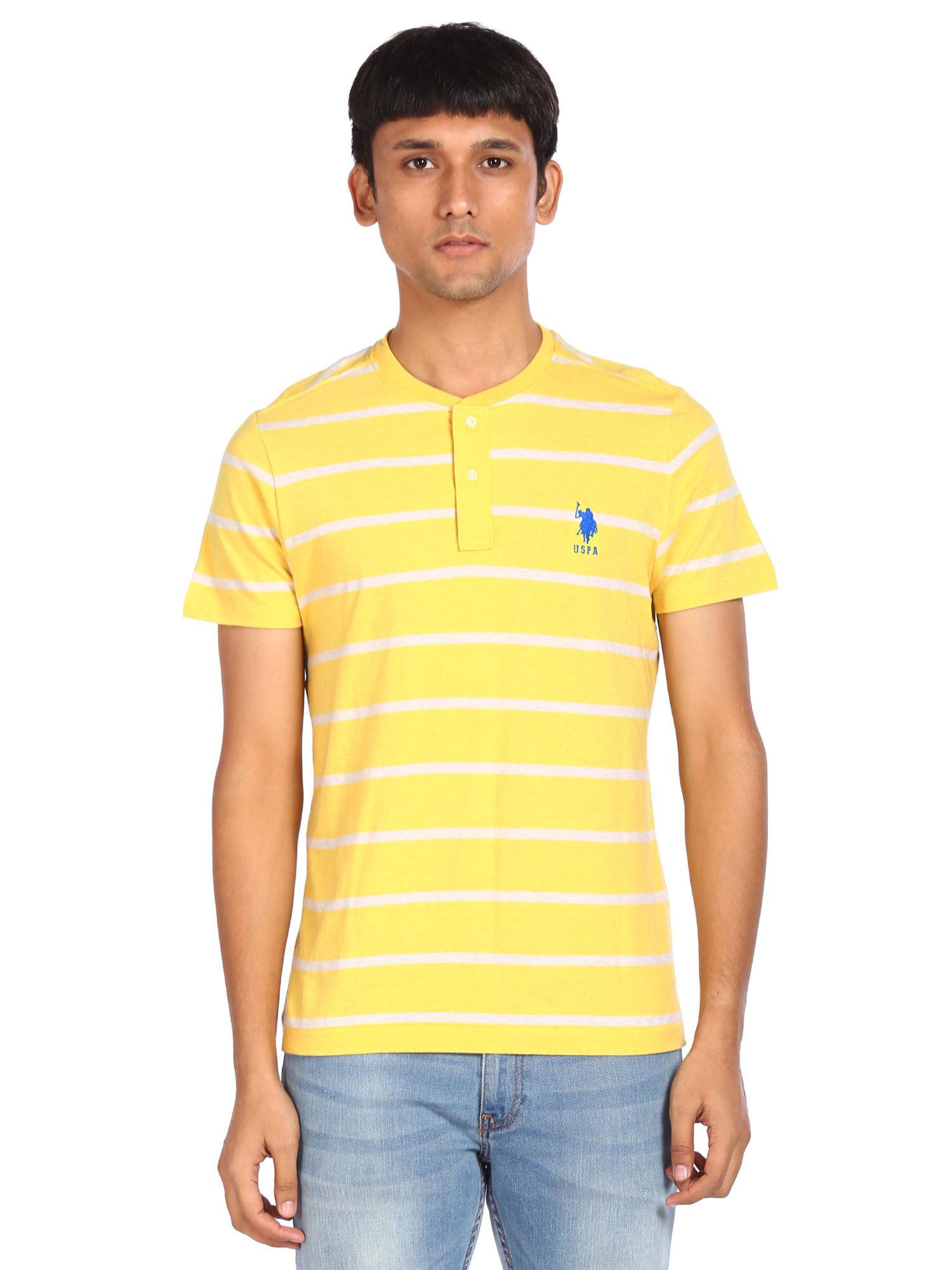 yellow striped t-shirts