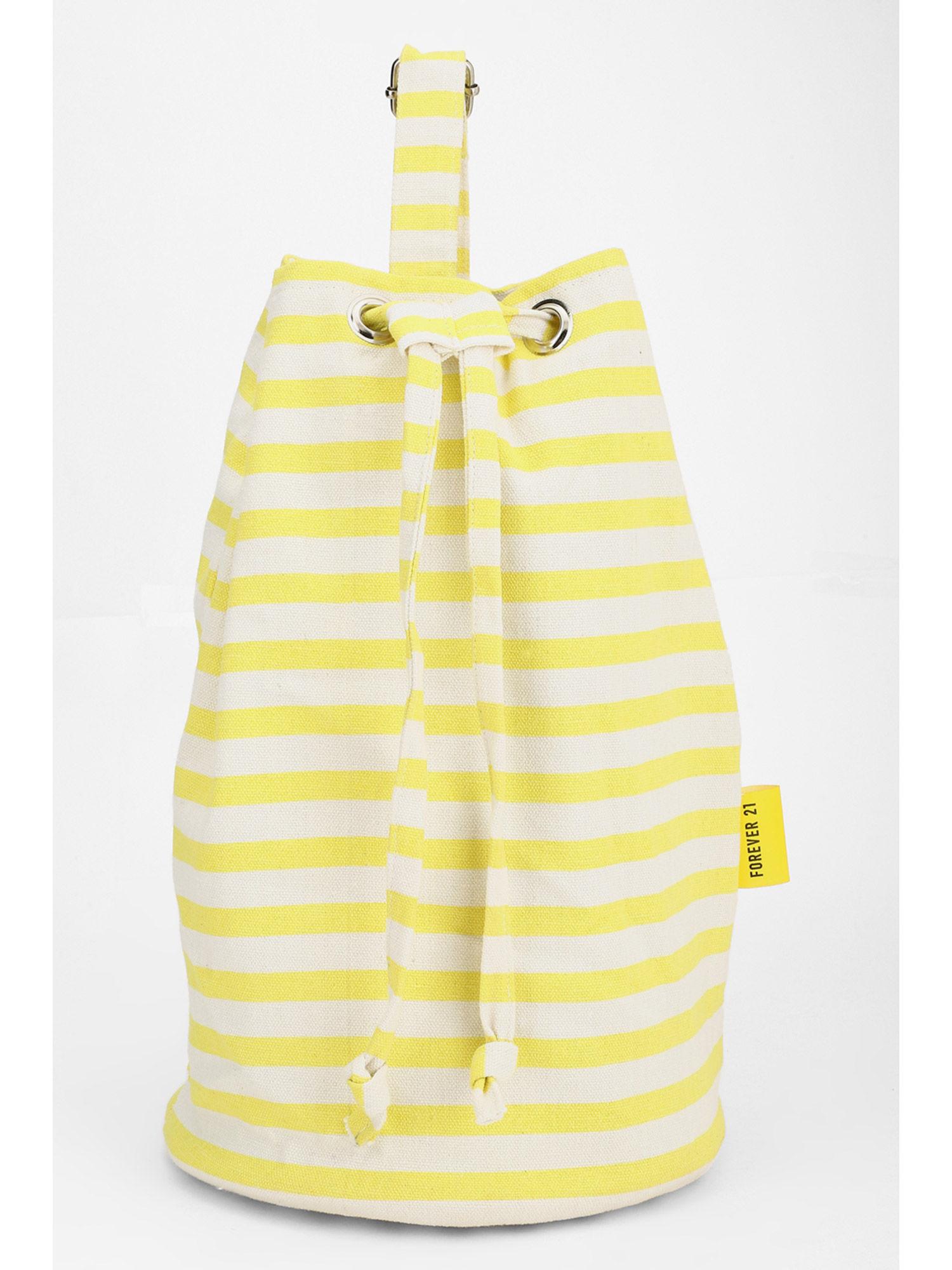 yellow stripes backpack