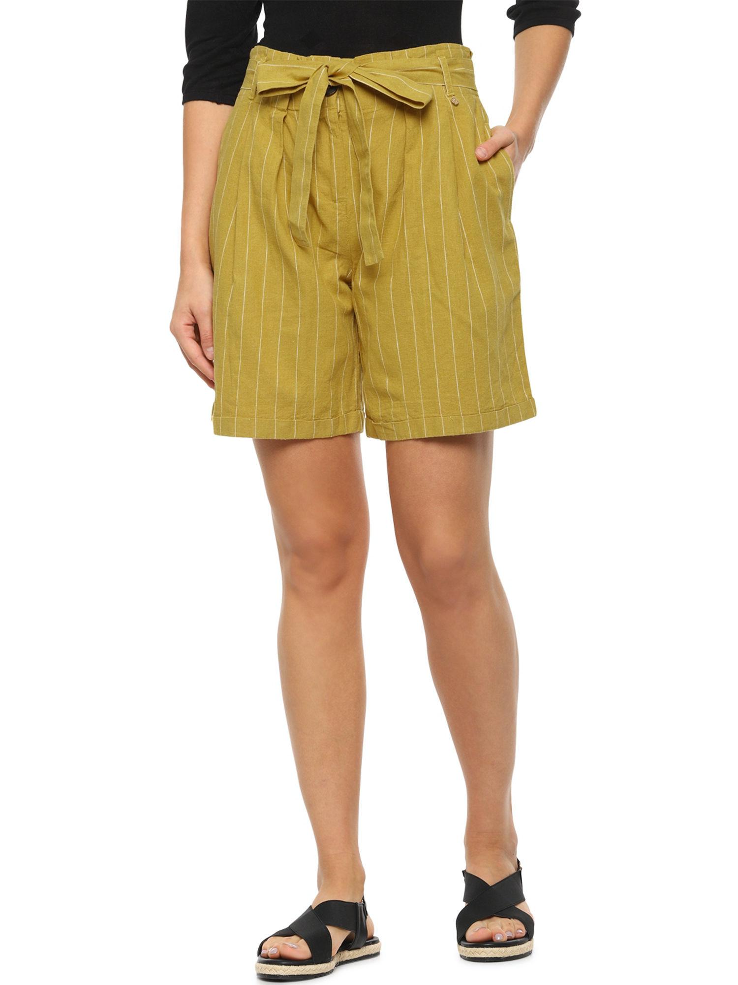 yellow stripes shorts